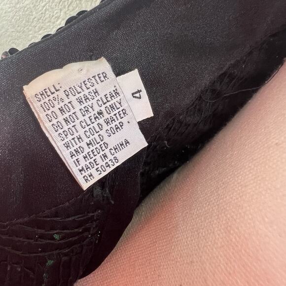 A.J. Bari Vtg Multicolor Colorblock Sequin Tank Dress 4 Festival Cocktail Party - Picture 6 of 10